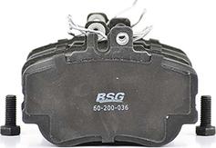BSG BSG 60-200-036 - Bremžu uzliku kompl., Disku bremzes autodraugiem.lv