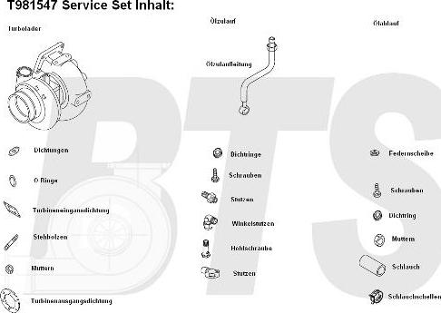 BTS Turbo T981547 - Kompresors, Turbopūte autodraugiem.lv