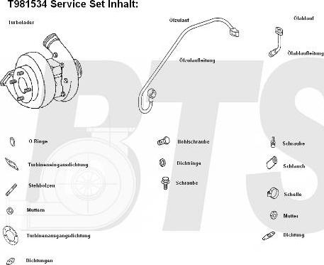 BTS Turbo T981534 - Kompresors, Turbopūte autodraugiem.lv