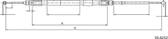 Cabor 10.4232 - Trose, Stāvbremžu sistēma autodraugiem.lv