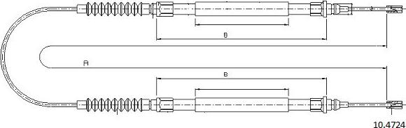 Cabor 10.4724 - Trose, Stāvbremžu sistēma autodraugiem.lv