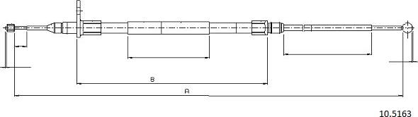 Cabor 10.5163 - Trose, Stāvbremžu sistēma autodraugiem.lv