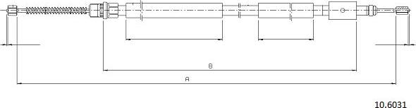 Cabor 10.6031 - Trose, Stāvbremžu sistēma autodraugiem.lv