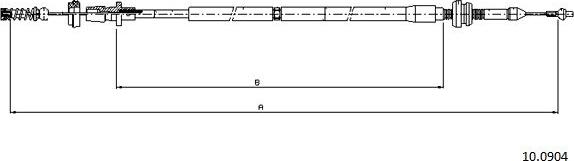 Cabor 10.0904 - Akseleratora trose autodraugiem.lv
