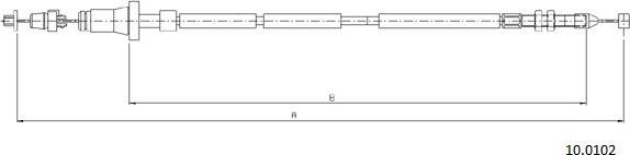 Cabor 10.0102 - Akseleratora trose autodraugiem.lv