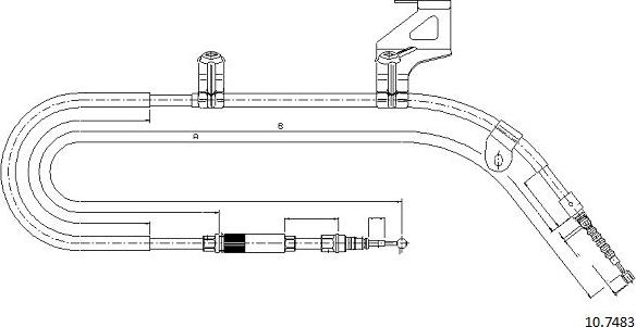 Cabor 10.7483 - Trose, Stāvbremžu sistēma autodraugiem.lv