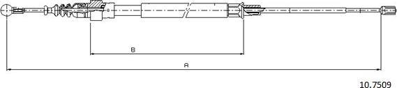 Cabor 10.7509 - Trose, Stāvbremžu sistēma autodraugiem.lv