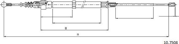 Cabor 10.7508 - Trose, Stāvbremžu sistēma autodraugiem.lv