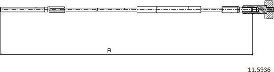 Cabor 11.5936 - Trose, Stāvbremžu sistēma autodraugiem.lv