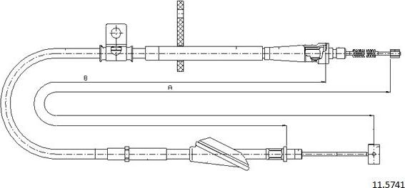 Cabor 11.5741 - Trose, Stāvbremžu sistēma autodraugiem.lv