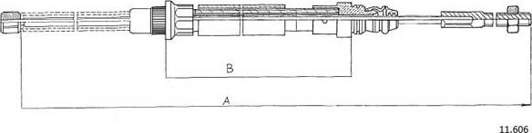 Cabor 11.606 - Trose, Stāvbremžu sistēma autodraugiem.lv