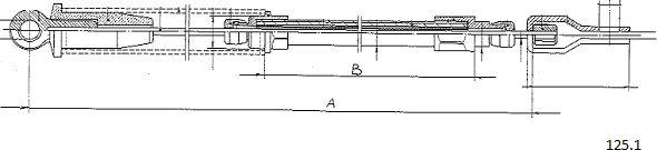 Cabor 125.1 - Startera trose autodraugiem.lv