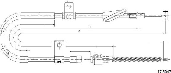 Cabor 17.5047 - Trose, Stāvbremžu sistēma autodraugiem.lv