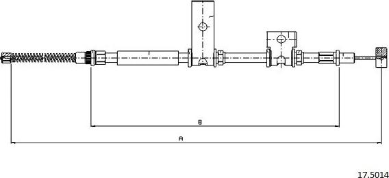 Cabor 17.5014 - Trose, Stāvbremžu sistēma autodraugiem.lv