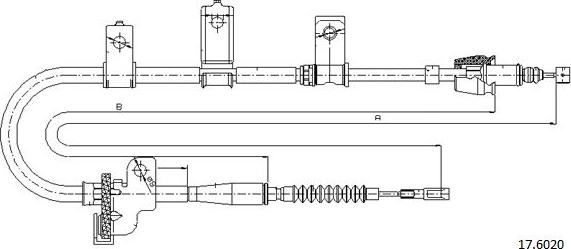 Cabor 17.6020 - Trose, Stāvbremžu sistēma autodraugiem.lv