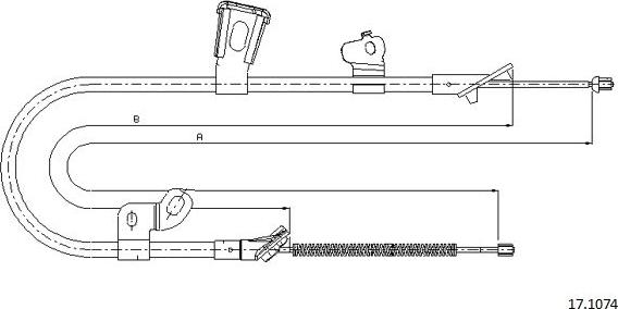 Cabor 17.1074 - Trose, Stāvbremžu sistēma autodraugiem.lv