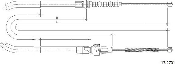 Cabor 17.2701 - Trose, Stāvbremžu sistēma autodraugiem.lv