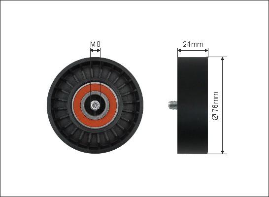 Caffaro 500053 - Parazīt / Vadrullītis, Ķīļrievu siksna autodraugiem.lv