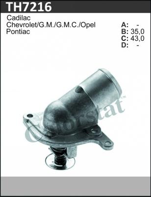 Calorstat by Vernet TH7216.86J - Termostats, Dzesēšanas šķidrums autodraugiem.lv