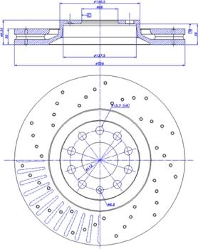 FERODO DDF1705 - Bremžu diski autodraugiem.lv