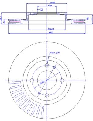 Kavo Parts BR-5795-C - Bremžu diski autodraugiem.lv