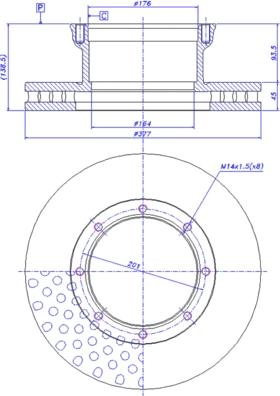 BENDIX 567765B - Bremžu diski autodraugiem.lv