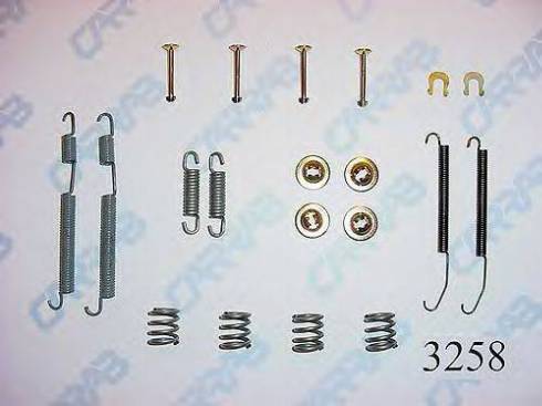 Carrab Brake Parts 3258 - Piederumu komplekts, Bremžu loki autodraugiem.lv