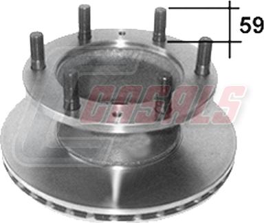 Casals 55564 - Bremžu diski autodraugiem.lv