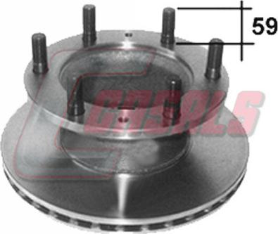 Casals 55358 - Bremžu diski autodraugiem.lv