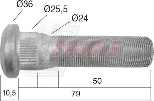 Casals 21536 - Riteņa stiprināšanas skrūve autodraugiem.lv