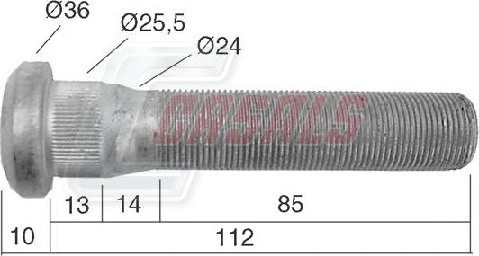 Casals 21538 - Riteņa stiprināšanas skrūve autodraugiem.lv