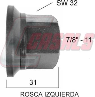 Casals 21301 - Riteņa stiprināsanas uzgrieznis autodraugiem.lv
