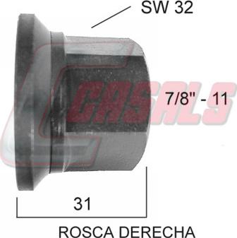 Casals 21302 - Riteņa stiprināsanas uzgrieznis autodraugiem.lv