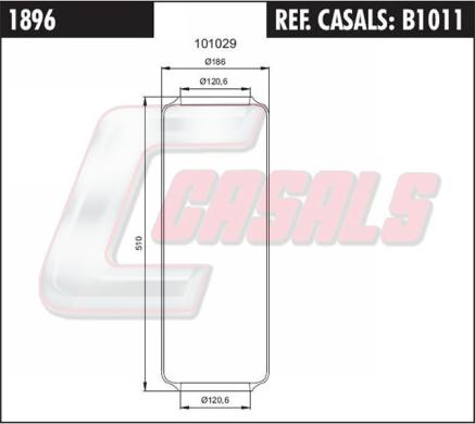 Casals B1011 - Pneimoatsperes spilvens, Pneimopiekare autodraugiem.lv