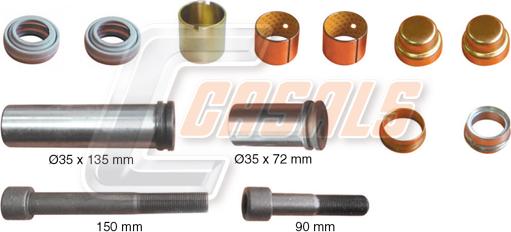 Casals MD568 - Remkomplekts, Bremžu suports autodraugiem.lv