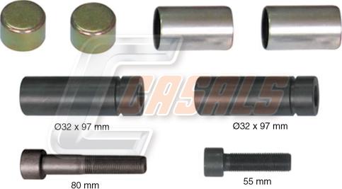 Casals MD1048 - Remkomplekts, Bremžu suports autodraugiem.lv
