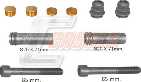 Casals MD838 - Remkomplekts, Bremžu suports autodraugiem.lv