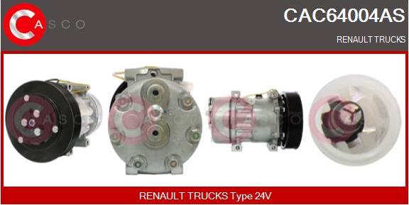 Casco CAC64004AS - Kompresors, Gaisa kond. sistēma autodraugiem.lv