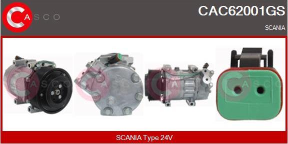 Casco CAC62001GS - Kompresors, Gaisa kond. sistēma autodraugiem.lv