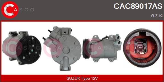 Casco CAC89017AS - Kompresors, Gaisa kond. sistēma autodraugiem.lv