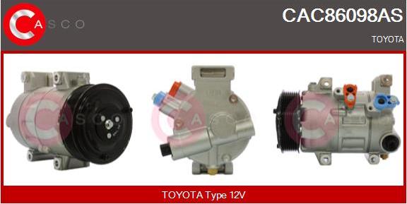 Casco CAC86098AS - Kompresors, Gaisa kond. sistēma autodraugiem.lv