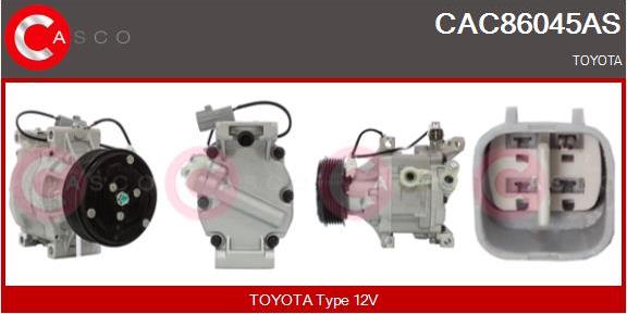 Casco CAC86045AS - Kompresors, Gaisa kond. sistēma autodraugiem.lv
