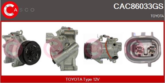 Casco CAC86033GS - Kompresors, Gaisa kond. sistēma autodraugiem.lv