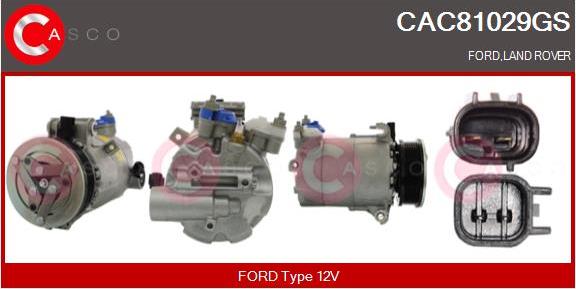 Casco CAC81029GS - Kompresors, Gaisa kond. sistēma autodraugiem.lv