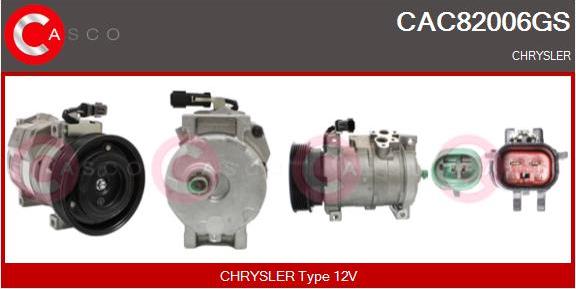 Casco CAC82006GS - Kompresors, Gaisa kond. sistēma autodraugiem.lv