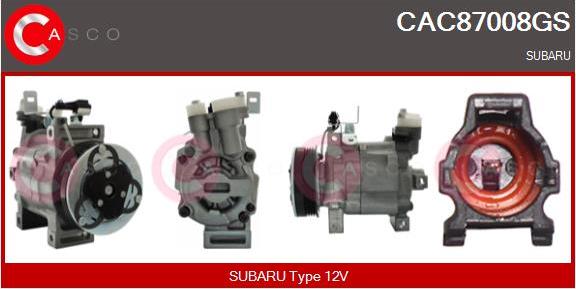 Casco CAC87008GS - Kompresors, Gaisa kond. sistēma autodraugiem.lv