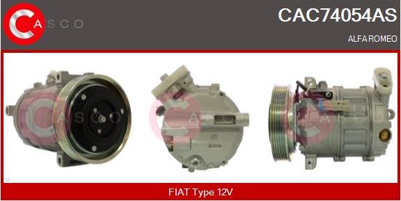 Casco CAC74054AS - Kompresors, Gaisa kond. sistēma autodraugiem.lv