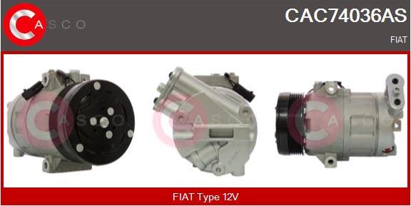 Casco CAC74036AS - Kompresors, Gaisa kond. sistēma autodraugiem.lv