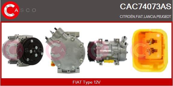 Casco CAC74073AS - Kompresors, Gaisa kond. sistēma autodraugiem.lv