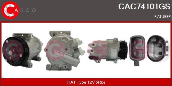 Casco CAC74101GS - Kompresors, Gaisa kond. sistēma autodraugiem.lv